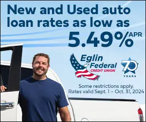 Eglin Federal Credit Union fall 2024 auto loans