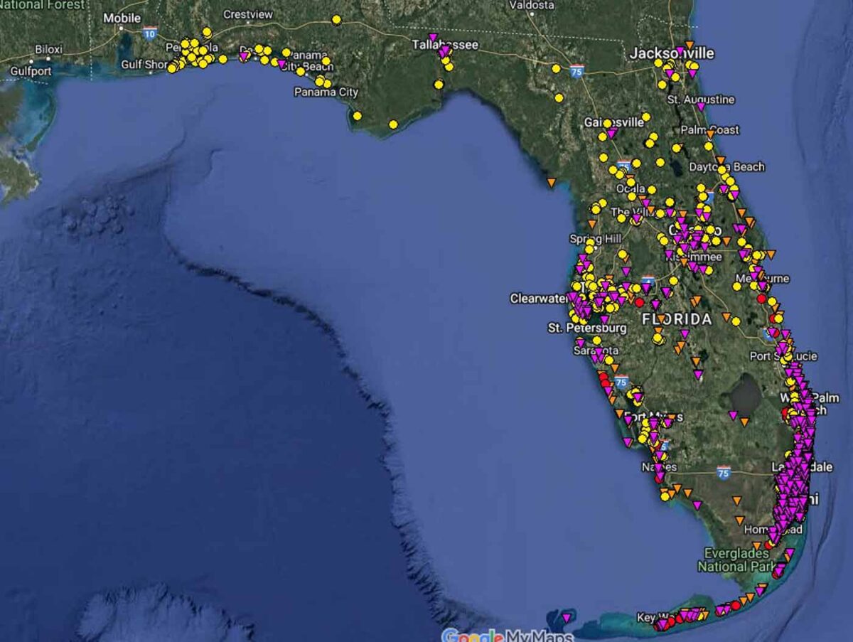 Florida Invasive Fish Map UF offers real-time termite map as invasive species threaten Florida ...