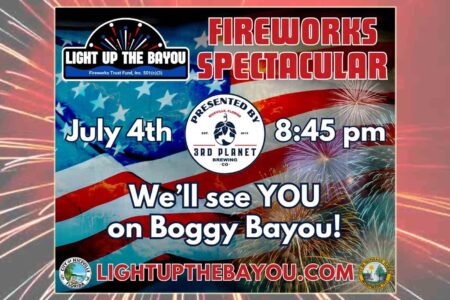 2025 Niceville Fourth of July fireworks event poster with date and time
