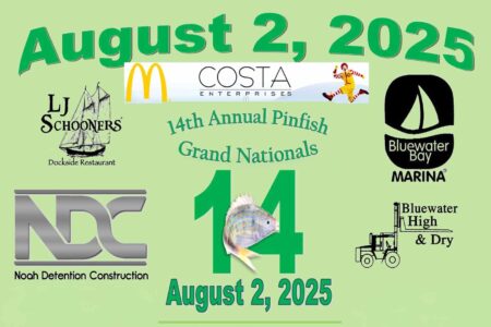 Promotional graphic for the 2025 Pinfish Grand Nationals on August 2