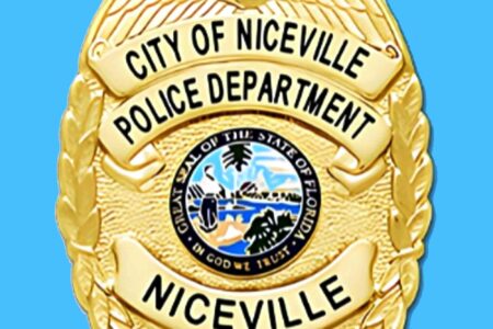 City of Niceville Police Department badge featuring the Great Seal of Florida.