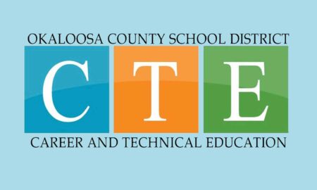 Okaloosa County School District Career and Technical Education logo.