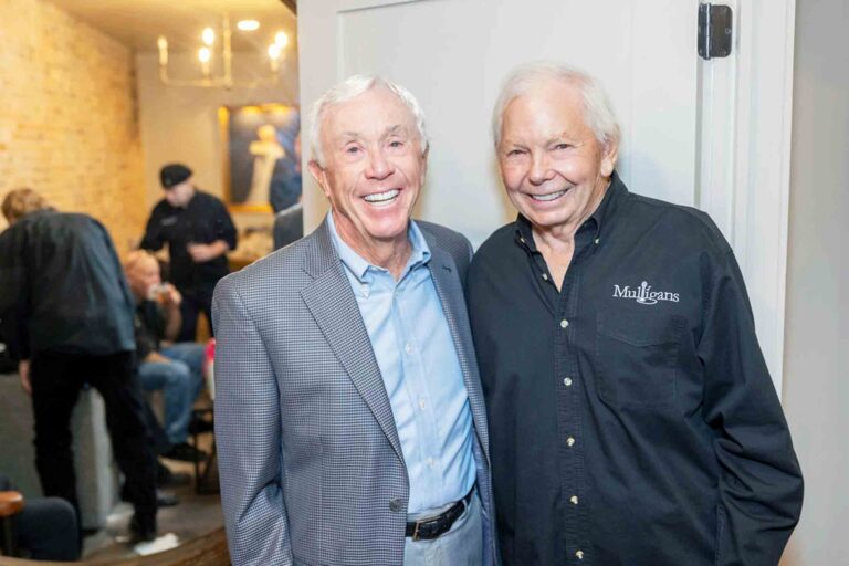 Sandy Sansing and Edwin Watts at the Groove & Give fundraiser in Pensacola.