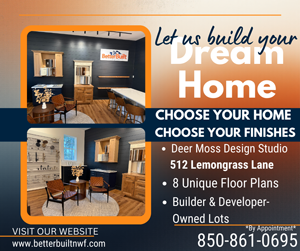 Better Built of NW Florida design studio promoting custom home building and finishes