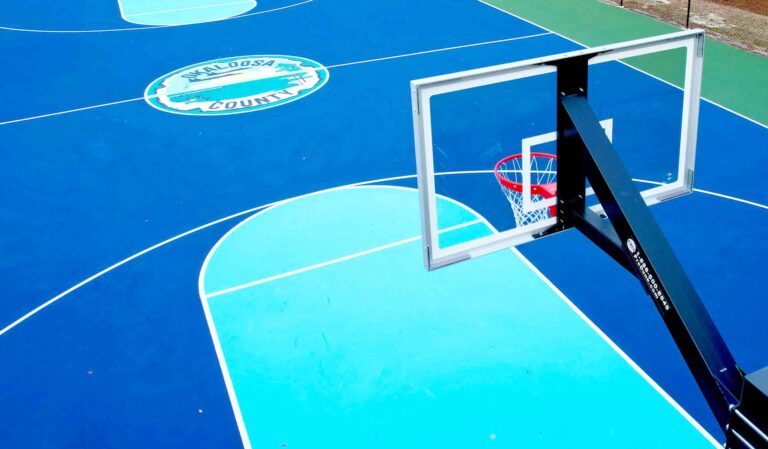 New pickleball courts, pavilion part of Bud Day Park upgrades A newly resurfaced basketball court with Okaloosa County branding and updated hoop at Brigadier General Bud Day Park in Mary Esther.