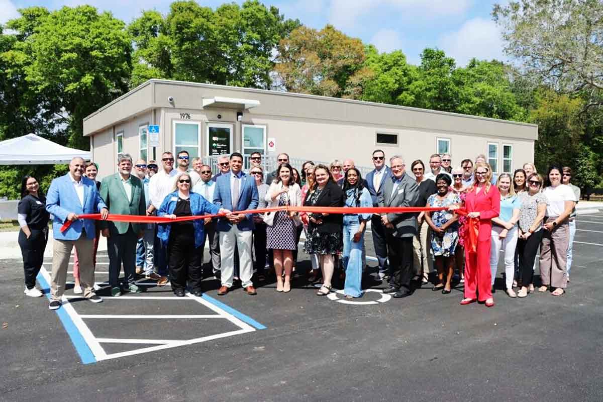 Okaloosa County School District leaders and community partners gather for ribbon-cutting at new employee health clinic