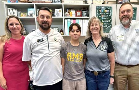 Ruckel student wins statewide Math Nation competition Ruckel Middle School student Dean Penberthy stands with school leaders and educators after reportedly winning statewide recognition in the Math Nation Show What You Know Showdown competition.