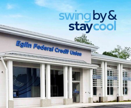 Eglin FCU sets DeFuniak Springs branch grand opening The new Eglin Federal Credit Union branch in DeFuniak Springs, located at 677 U.S. Highway 90 W. (Contributed)