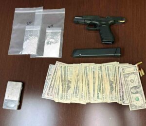 Traffic stop leads to fentanyl trafficking arrest in Crestview Evidence recovered during a Crestview traffic stop includes suspected fentanyl, cash, a Glock handgun, ammunition and an illegal machine gun conversion device. (Contributed)