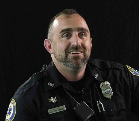 Okaloosa County EMS Community Paramedic Andrew Kindle in uniform.