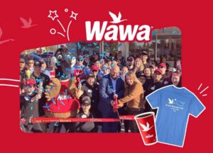 Wawa to open Niceville store Thursday with grand opening celebration Wawa Grand Opening Tour graphic featuring a ribbon-cutting celebration, Wawa logo, coffee cup and commemorative T-shirt.