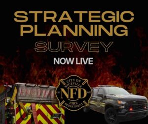 Niceville Fire Department seeks community input on future plans Niceville Fire Department Strategic Planning Survey graphic featuring a fire engine, battalion vehicle and department emblem.